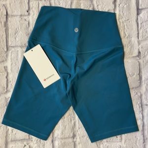 NWT lululemon Align High-Rise BIKE Short 8" CAPTURE BLUE Size 4 Nulu Perfect